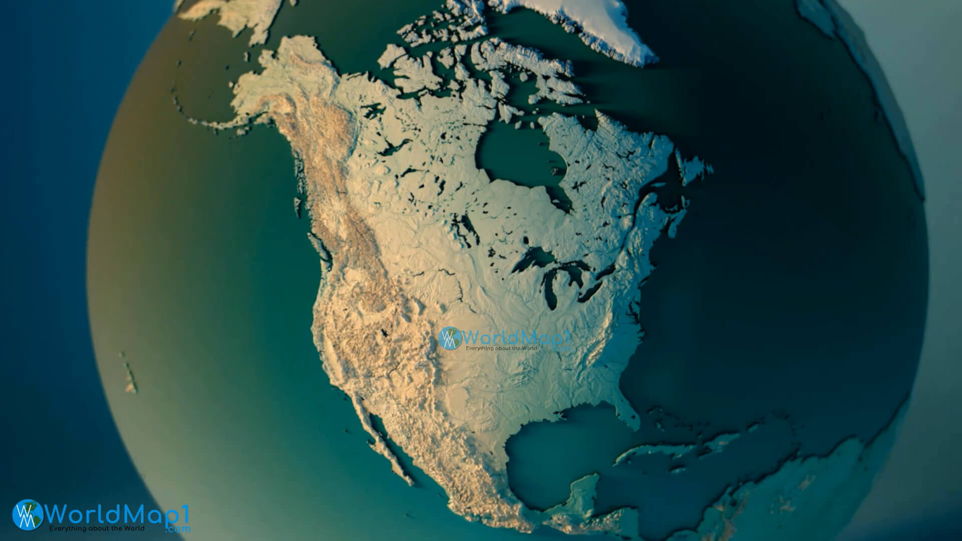 North America Terrain Map